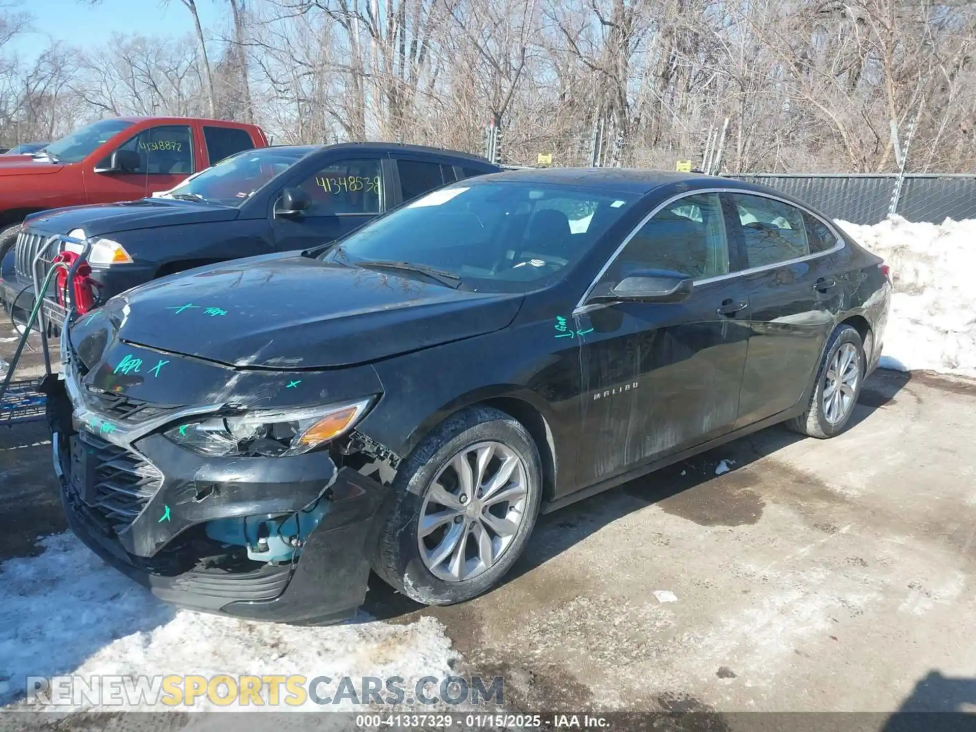2 Photograph of a damaged car 1G1ZD5ST2LF061876 CHEVROLET MALIBU 2020