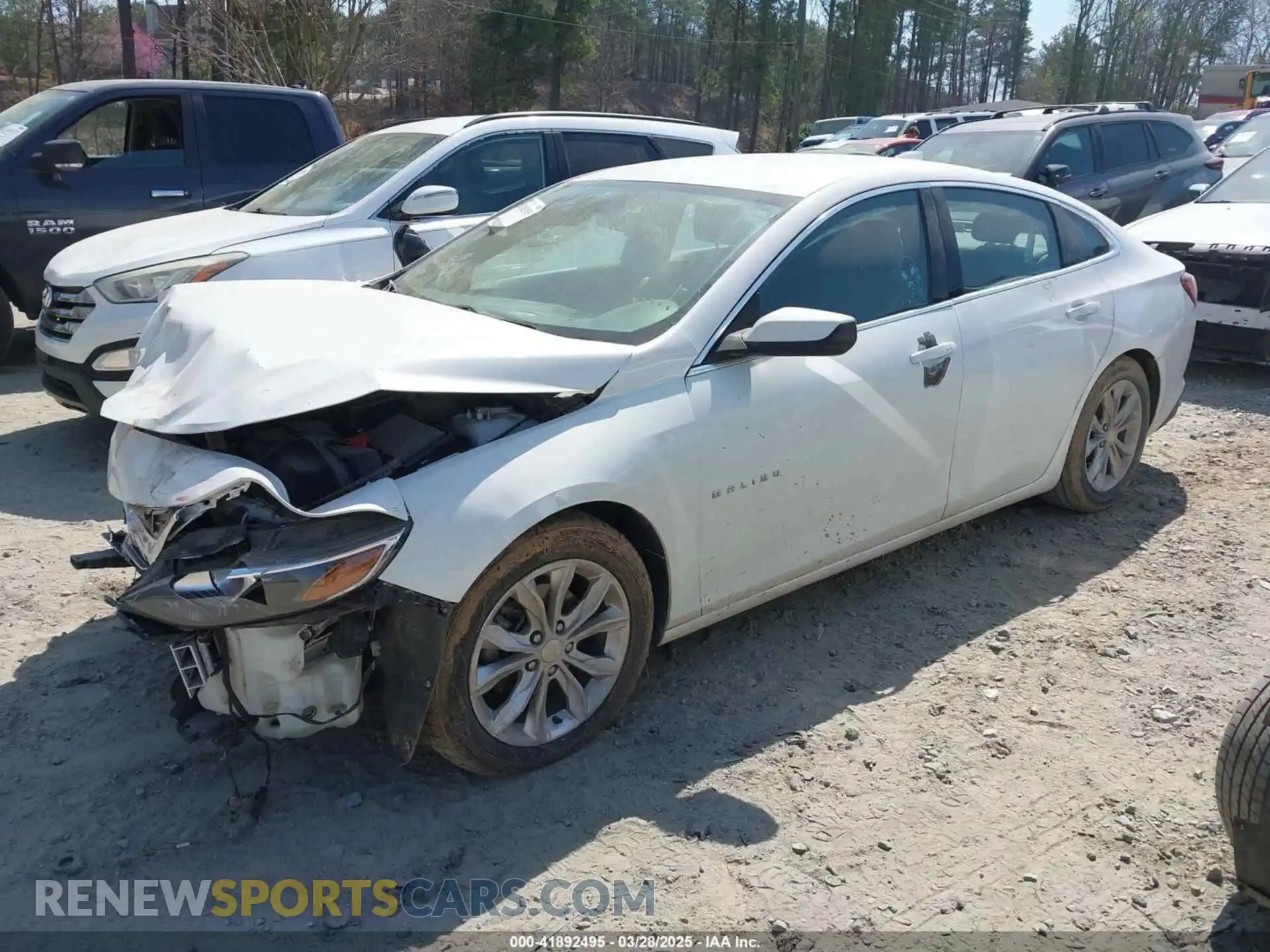 2 Photograph of a damaged car 1G1ZD5ST5LF063881 CHEVROLET MALIBU 2020