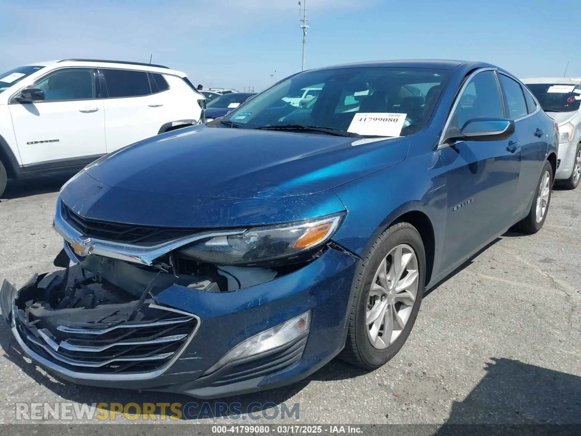2 Photograph of a damaged car 1G1ZD5ST8LF063244 CHEVROLET MALIBU 2020