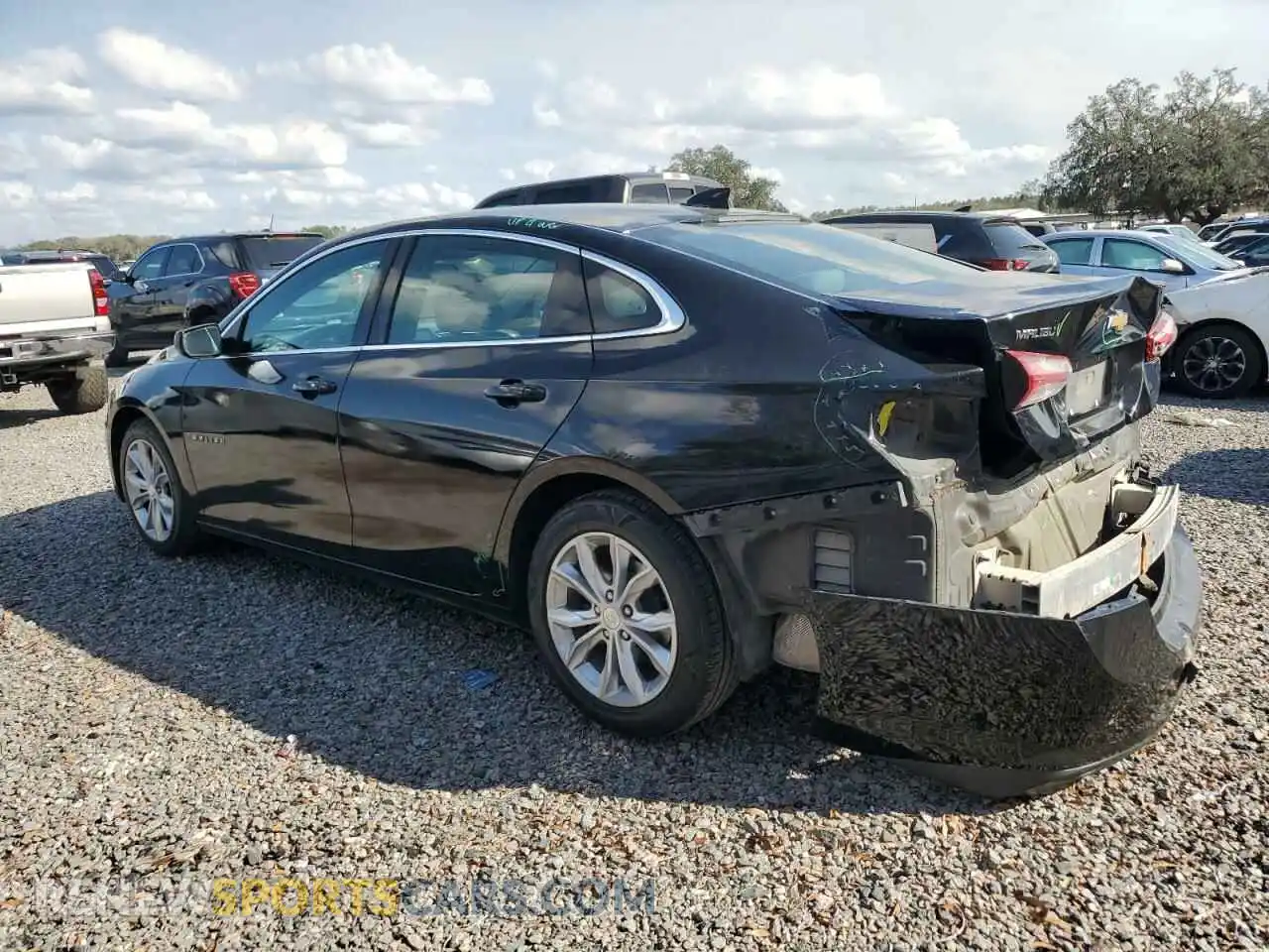 2 Photograph of a damaged car 1G1ZD5STXLF039334 CHEVROLET MALIBU 2020