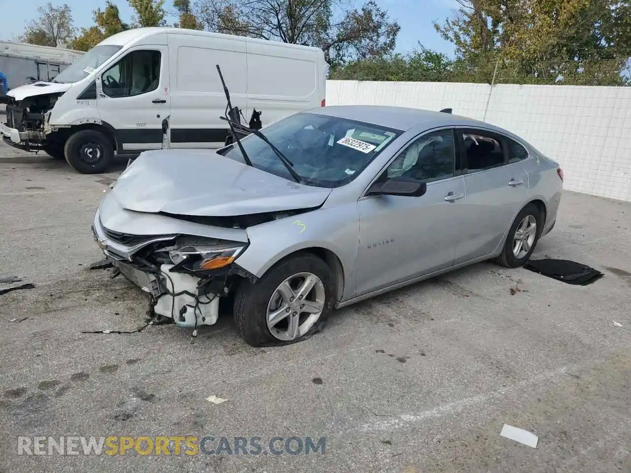 1 Photograph of a damaged car 1G1ZB5ST0MF085701 CHEVROLET MALIBU 2021