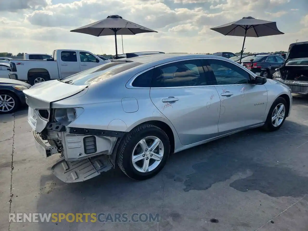 3 Фотография поврежденного автомобиля 1G1ZB5ST1MF036703 CHEVROLET MALIBU 2021