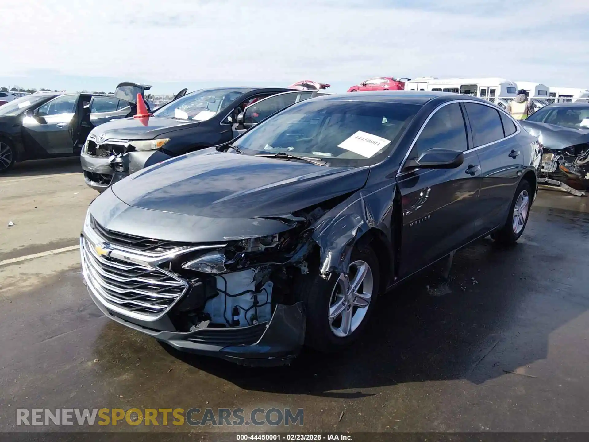 2 Photograph of a damaged car 1G1ZB5ST1MF044963 CHEVROLET MALIBU 2021