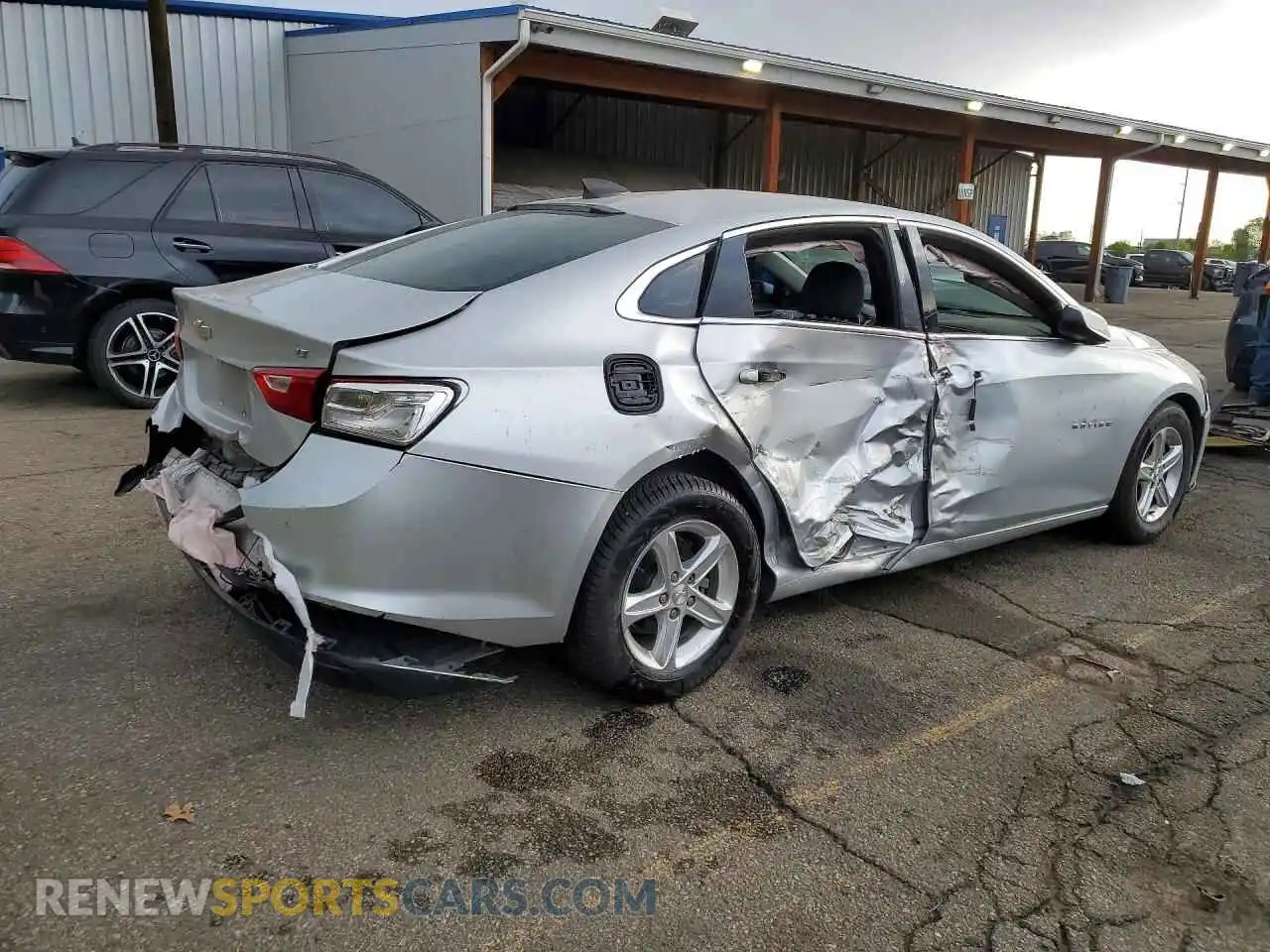 3 Фотография поврежденного автомобиля 1G1ZB5ST1MF086629 CHEVROLET MALIBU 2021