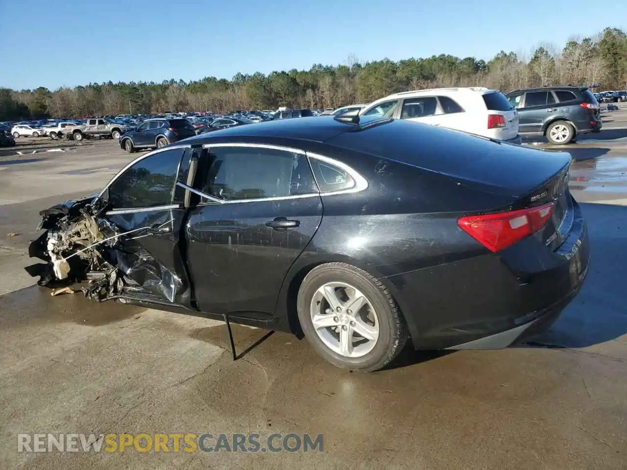 2 Photograph of a damaged car 1G1ZB5ST2MF039996 CHEVROLET MALIBU 2021