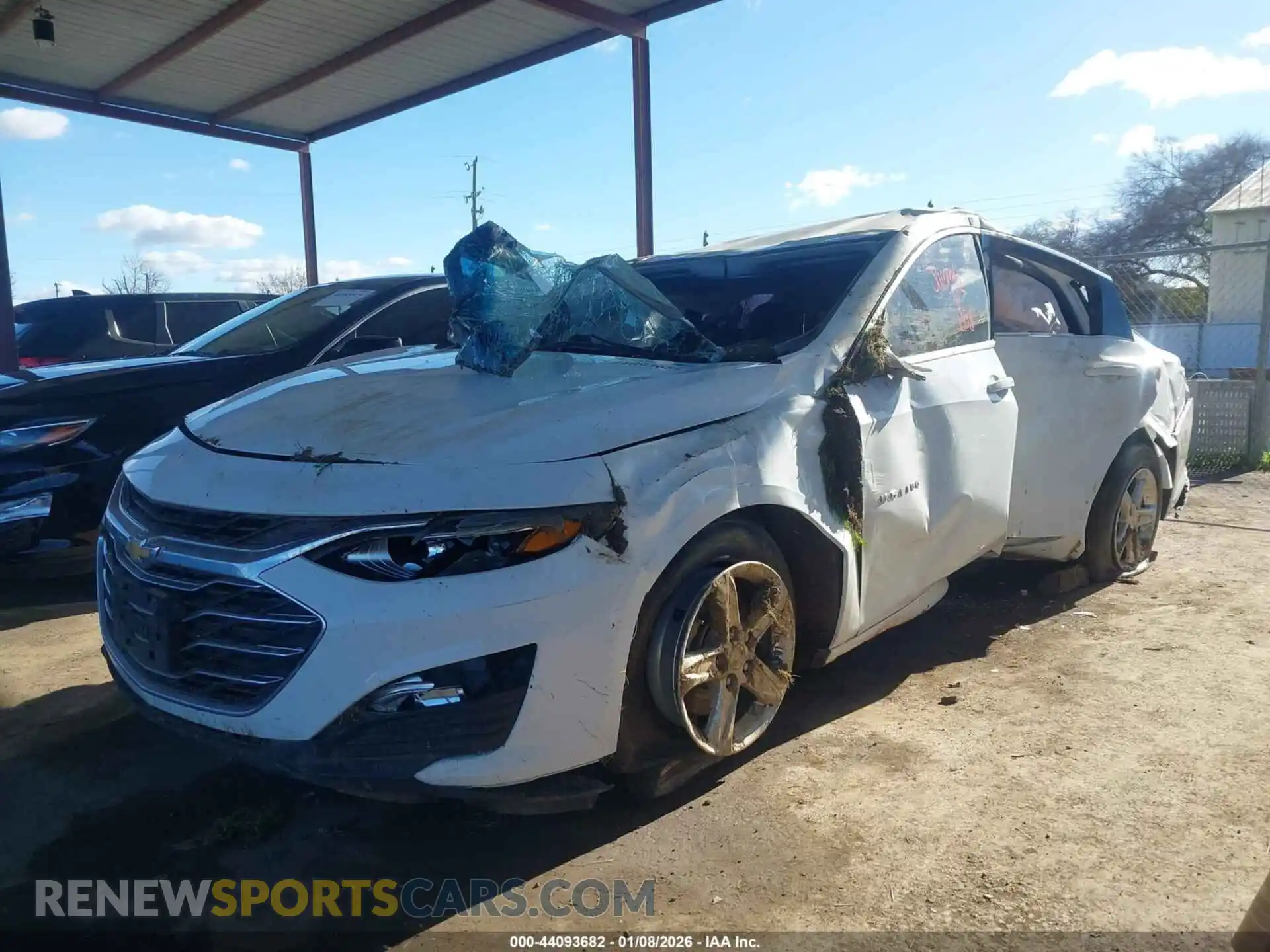 2 Photograph of a damaged car 1G1ZB5ST2MF044843 CHEVROLET MALIBU 2021
