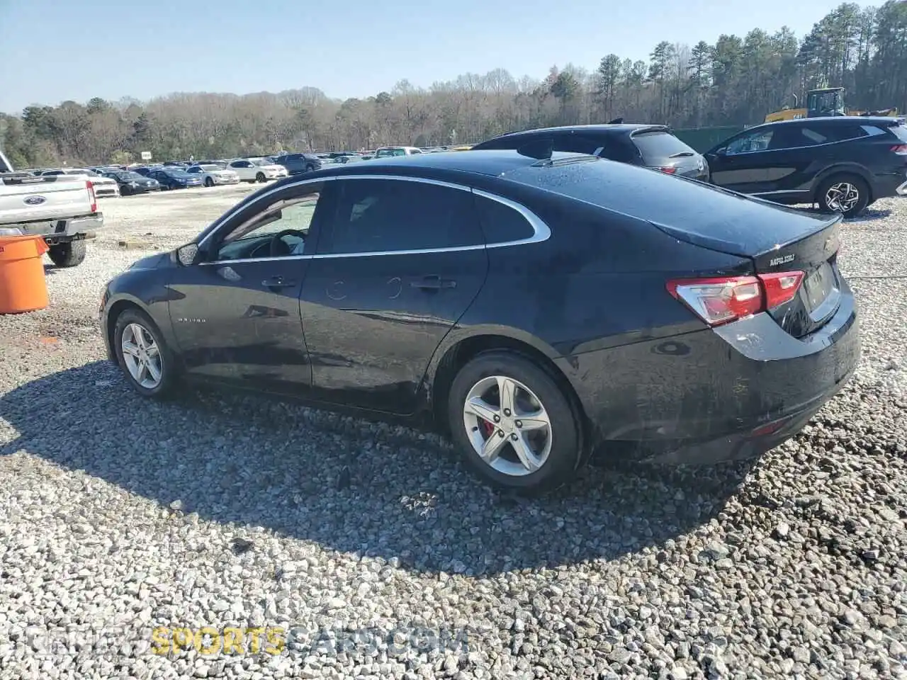 2 Photograph of a damaged car 1G1ZB5ST2MF056510 CHEVROLET MALIBU 2021