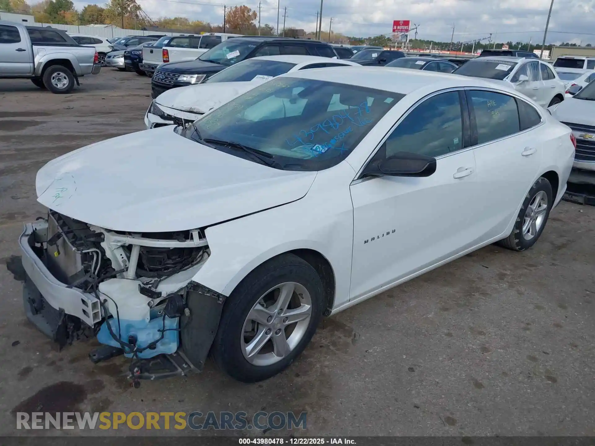2 Photograph of a damaged car 1G1ZB5ST2MF075140 CHEVROLET MALIBU 2021