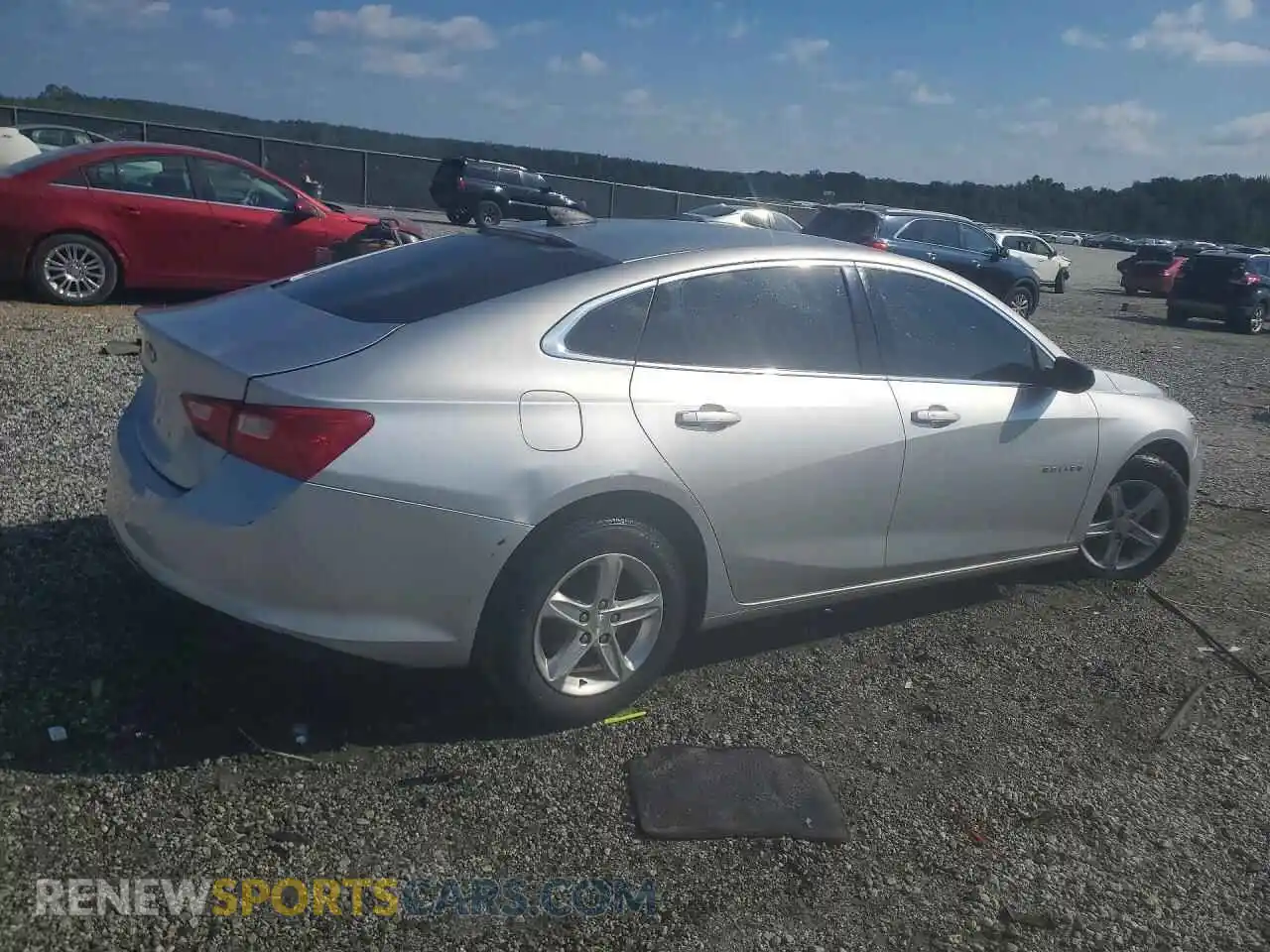 3 Photograph of a damaged car 1G1ZB5ST3MF074370 CHEVROLET MALIBU 2021