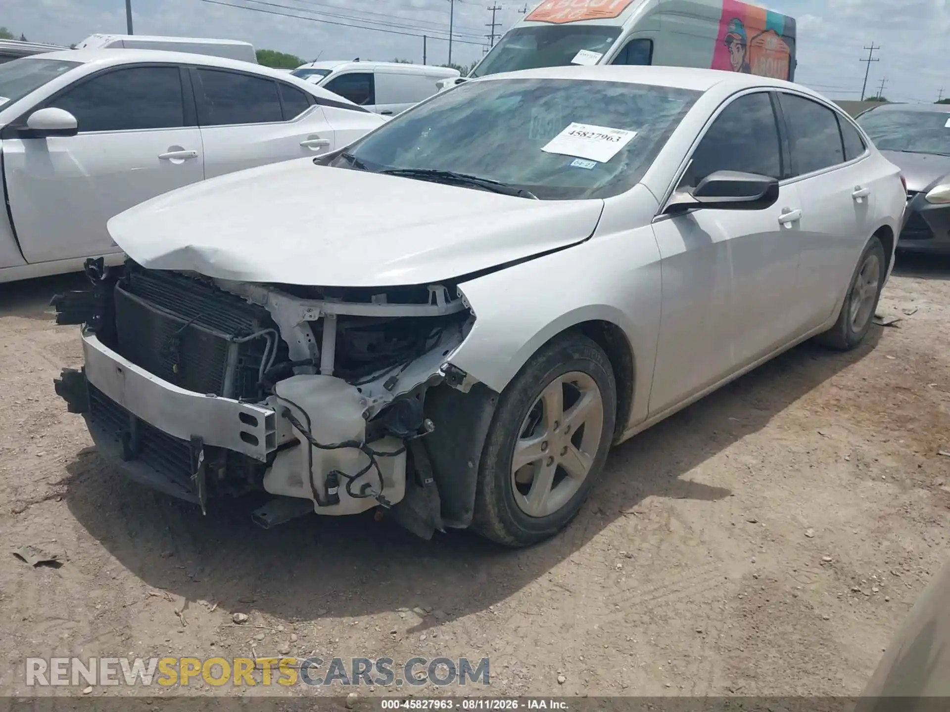 2 Photograph of a damaged car 1G1ZB5ST3MF077026 CHEVROLET MALIBU 2021