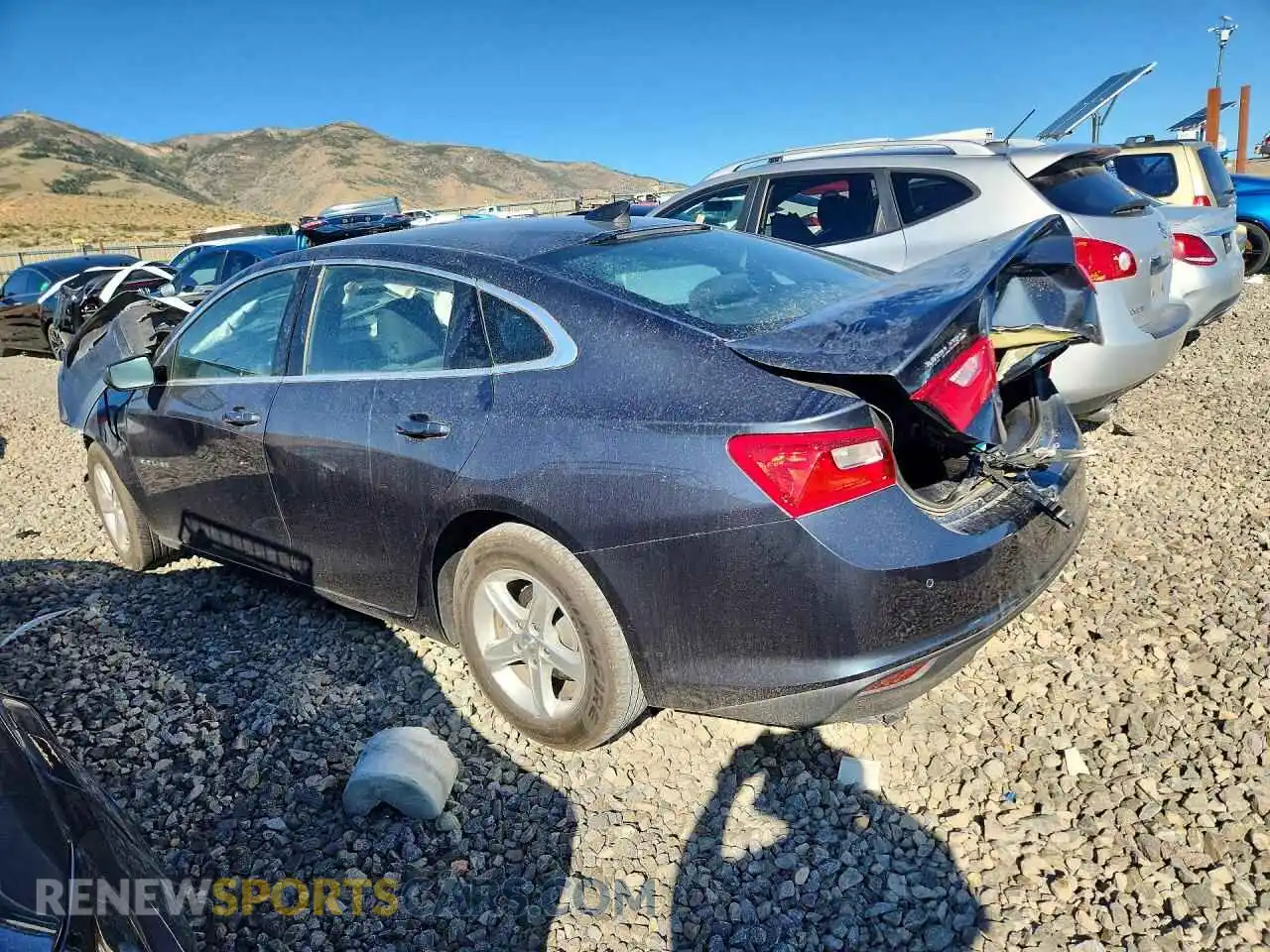 2 Photograph of a damaged car 1G1ZB5ST5MF076136 CHEVROLET MALIBU 2021