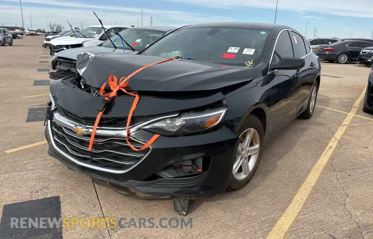 2 Photograph of a damaged car 1G1ZB5ST6MF014616 CHEVROLET MALIBU 2021