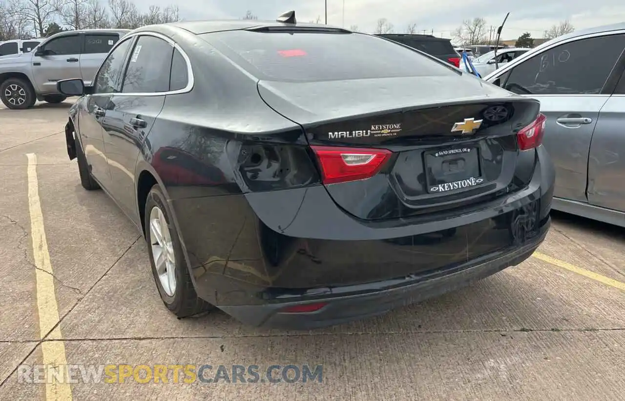 3 Photograph of a damaged car 1G1ZB5ST6MF014616 CHEVROLET MALIBU 2021