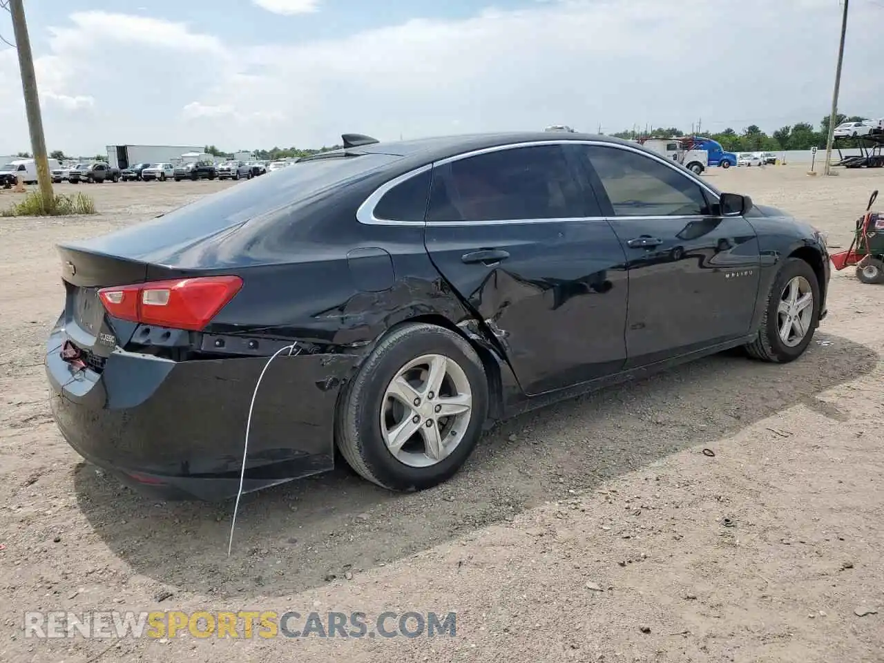 3 Photograph of a damaged car 1G1ZB5ST6MF049768 CHEVROLET MALIBU 2021