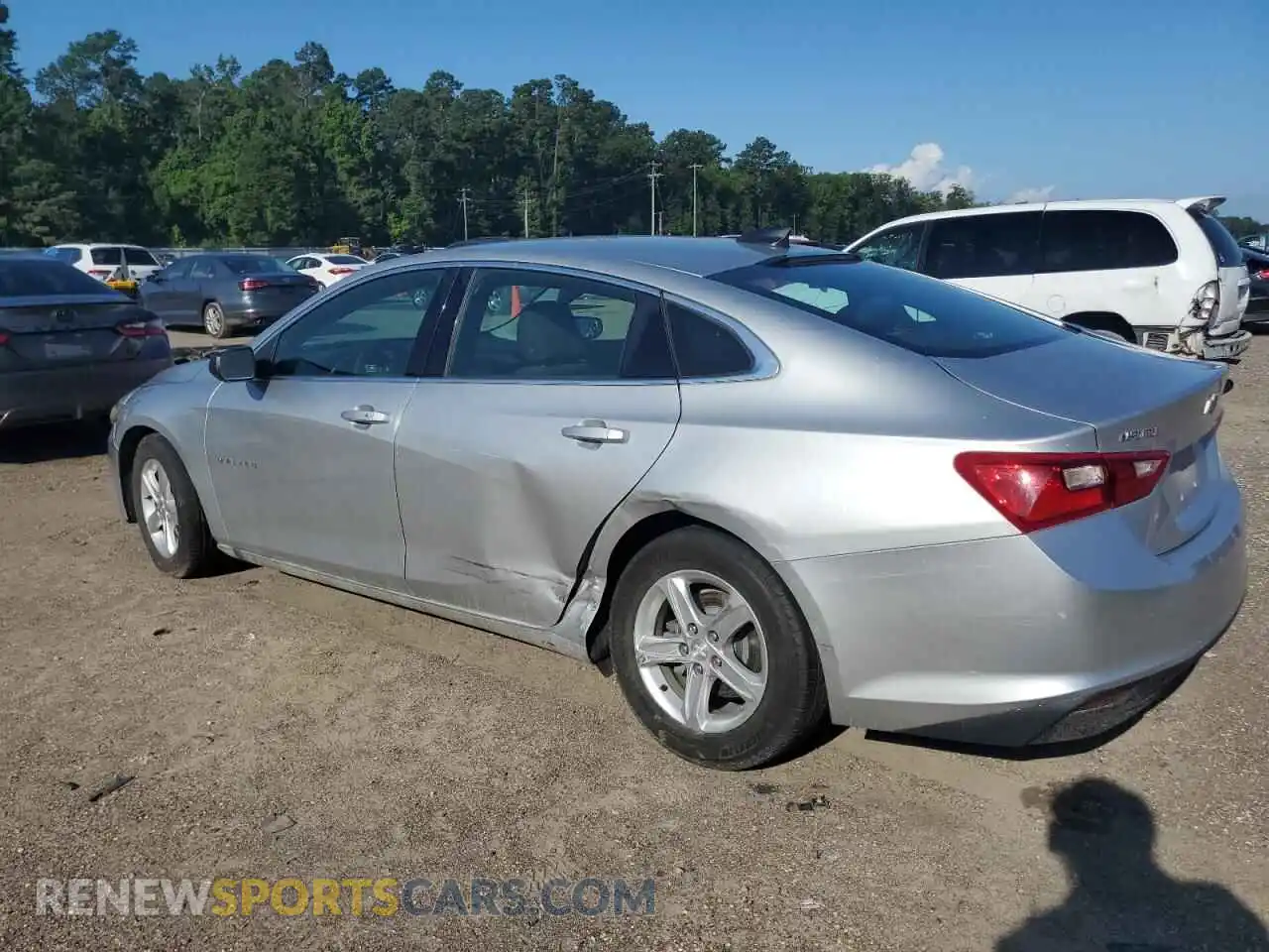 2 Photograph of a damaged car 1G1ZB5ST6MF059054 CHEVROLET MALIBU 2021