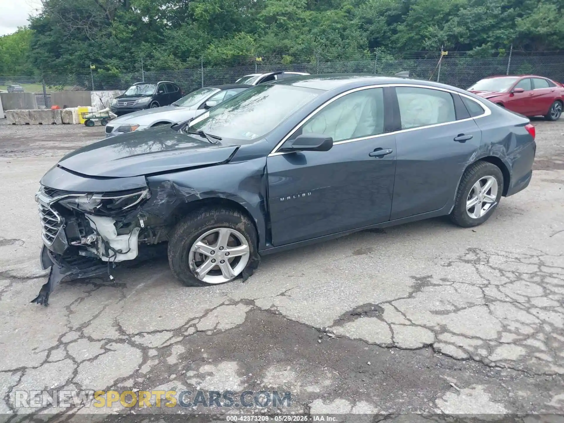 2 Photograph of a damaged car 1G1ZB5ST7MF014480 CHEVROLET MALIBU 2021