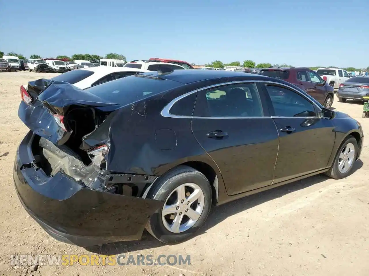 3 Photograph of a damaged car 1G1ZB5ST8MF064501 CHEVROLET MALIBU 2021