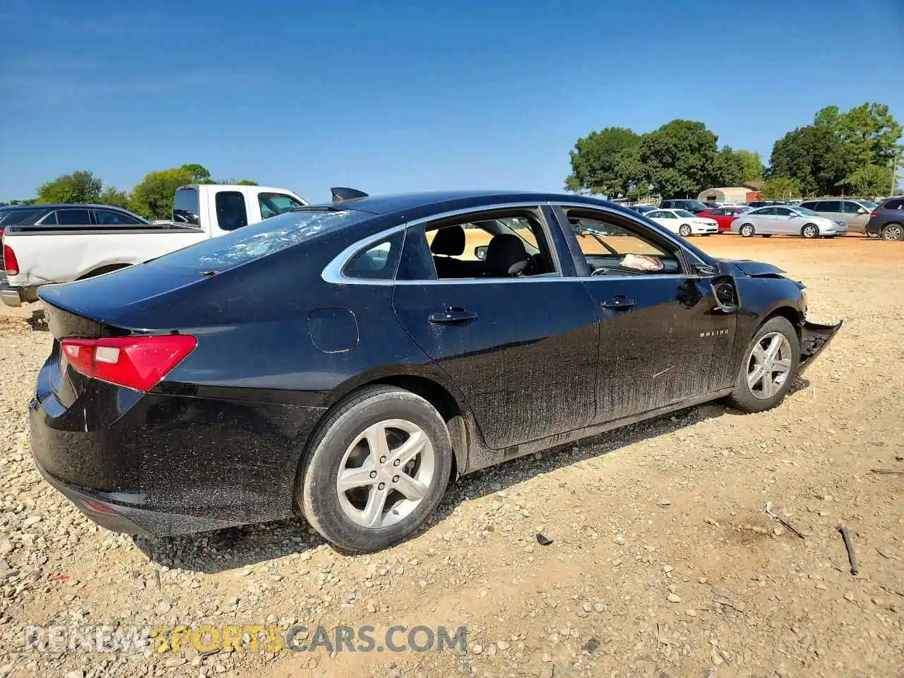 3 Photograph of a damaged car 1G1ZB5ST8MF085669 CHEVROLET MALIBU 2021