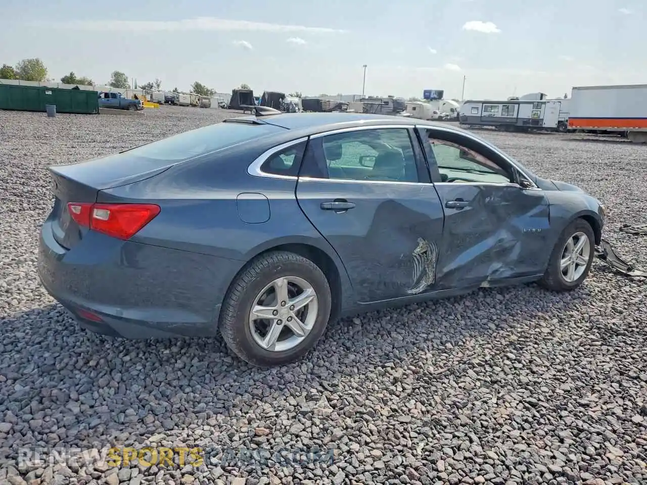 3 Photograph of a damaged car 1G1ZB5ST9MF007708 CHEVROLET MALIBU 2021