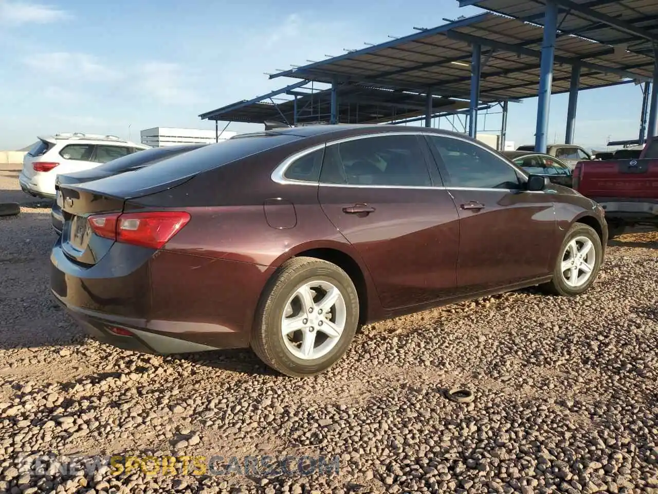 3 Photograph of a damaged car 1G1ZB5STXMF058215 CHEVROLET MALIBU 2021