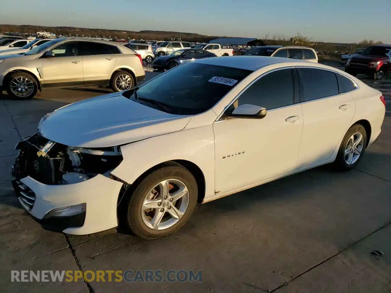1 Photograph of a damaged car 1G1ZB5STXMF058408 CHEVROLET MALIBU 2021