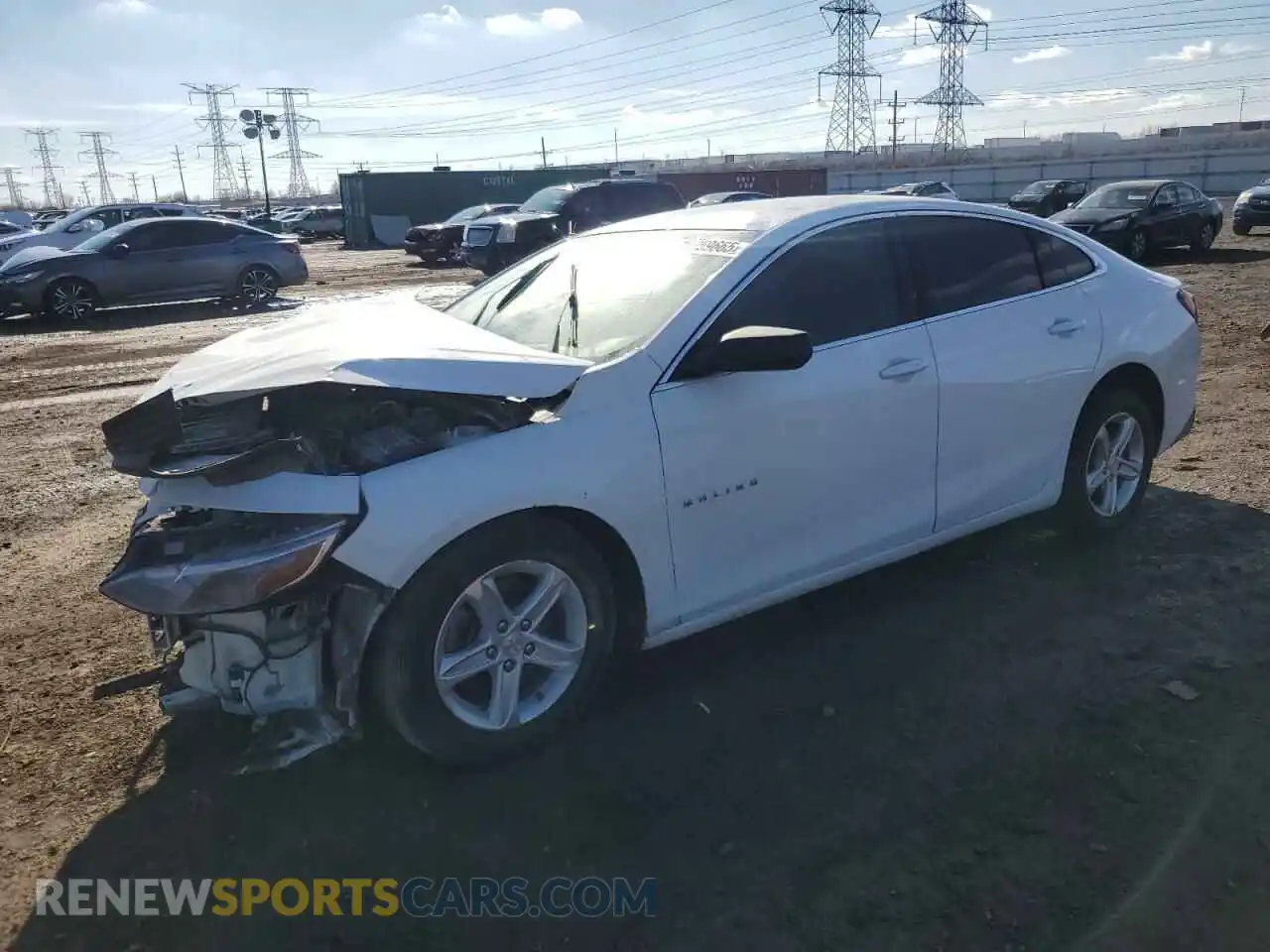 1 Photograph of a damaged car 1G1ZB5STXMF090016 CHEVROLET MALIBU 2021