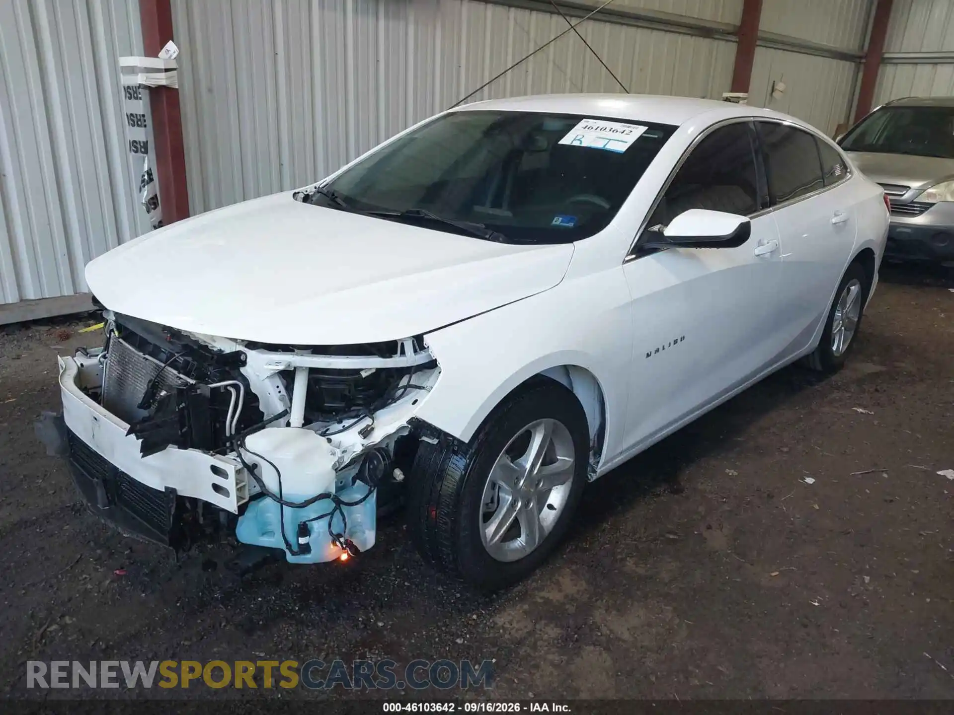 2 Photograph of a damaged car 1G1ZC5ST1MF087101 CHEVROLET MALIBU 2021