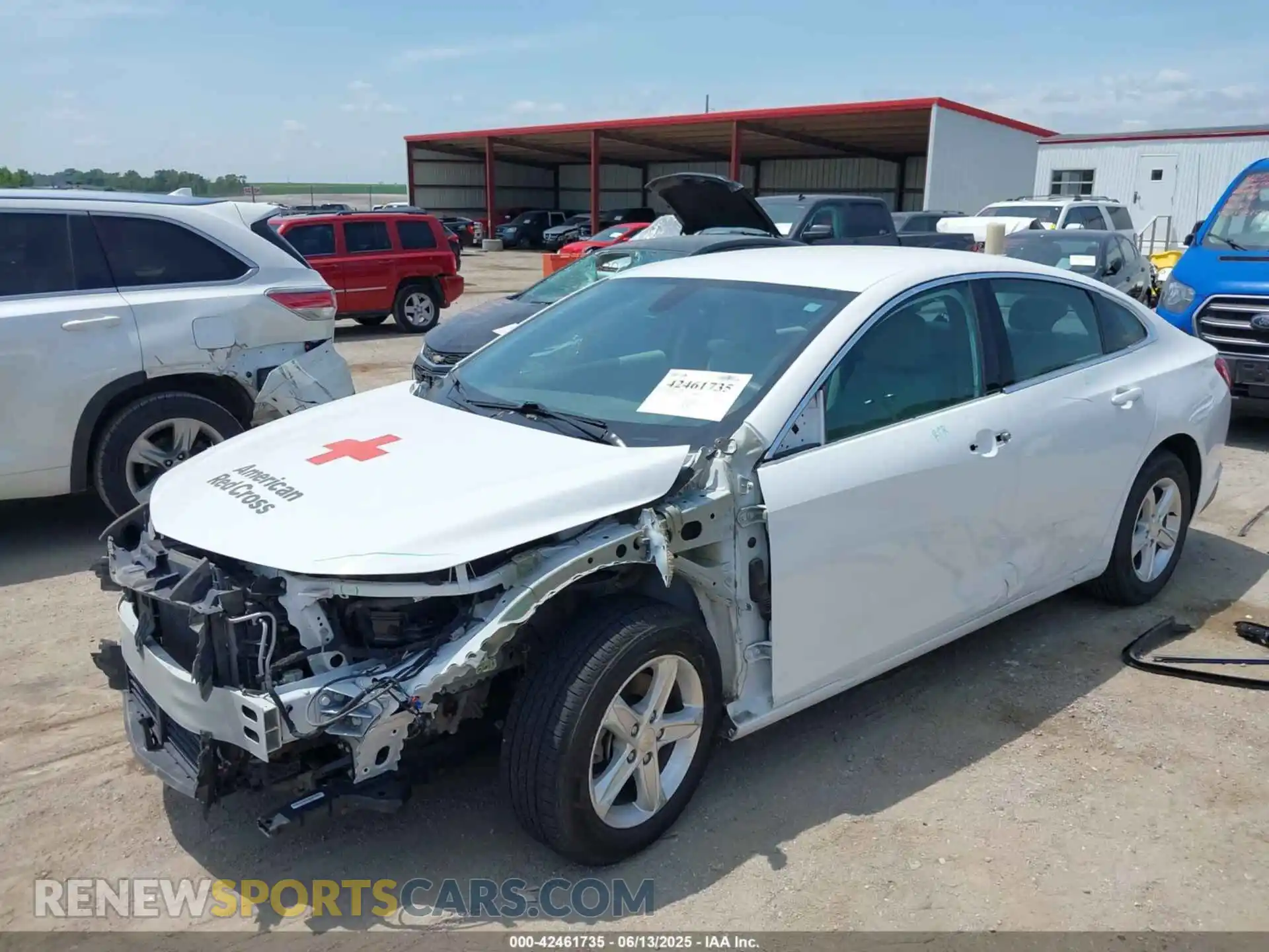 2 Photograph of a damaged car 1G1ZC5ST2MF032589 CHEVROLET MALIBU 2021