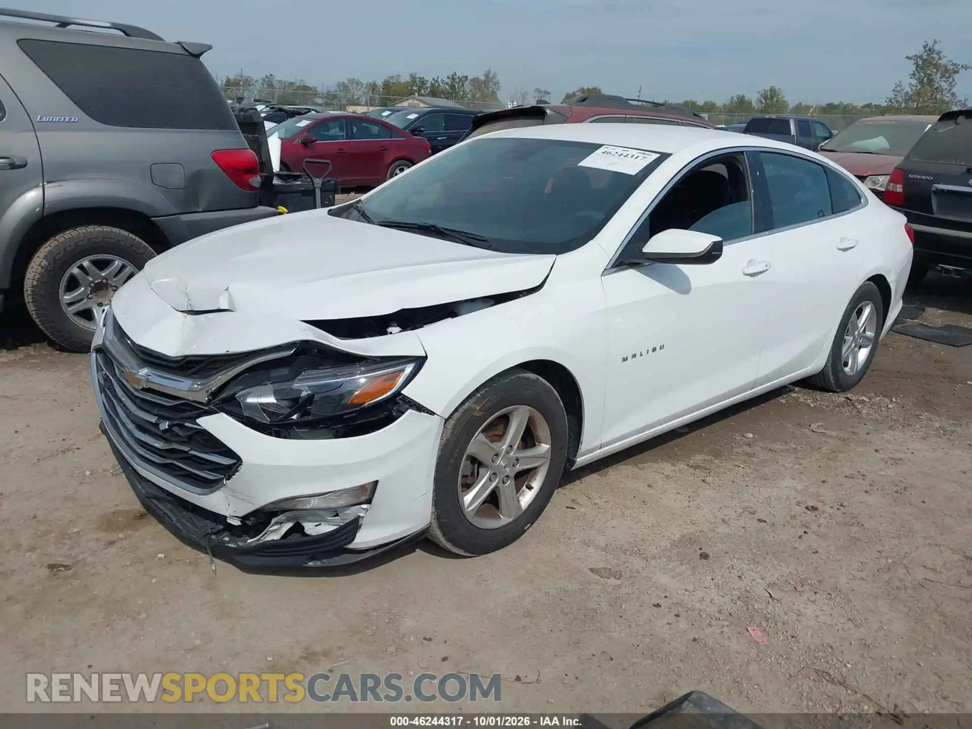 2 Photograph of a damaged car 1G1ZC5ST2MF039199 CHEVROLET MALIBU 2021