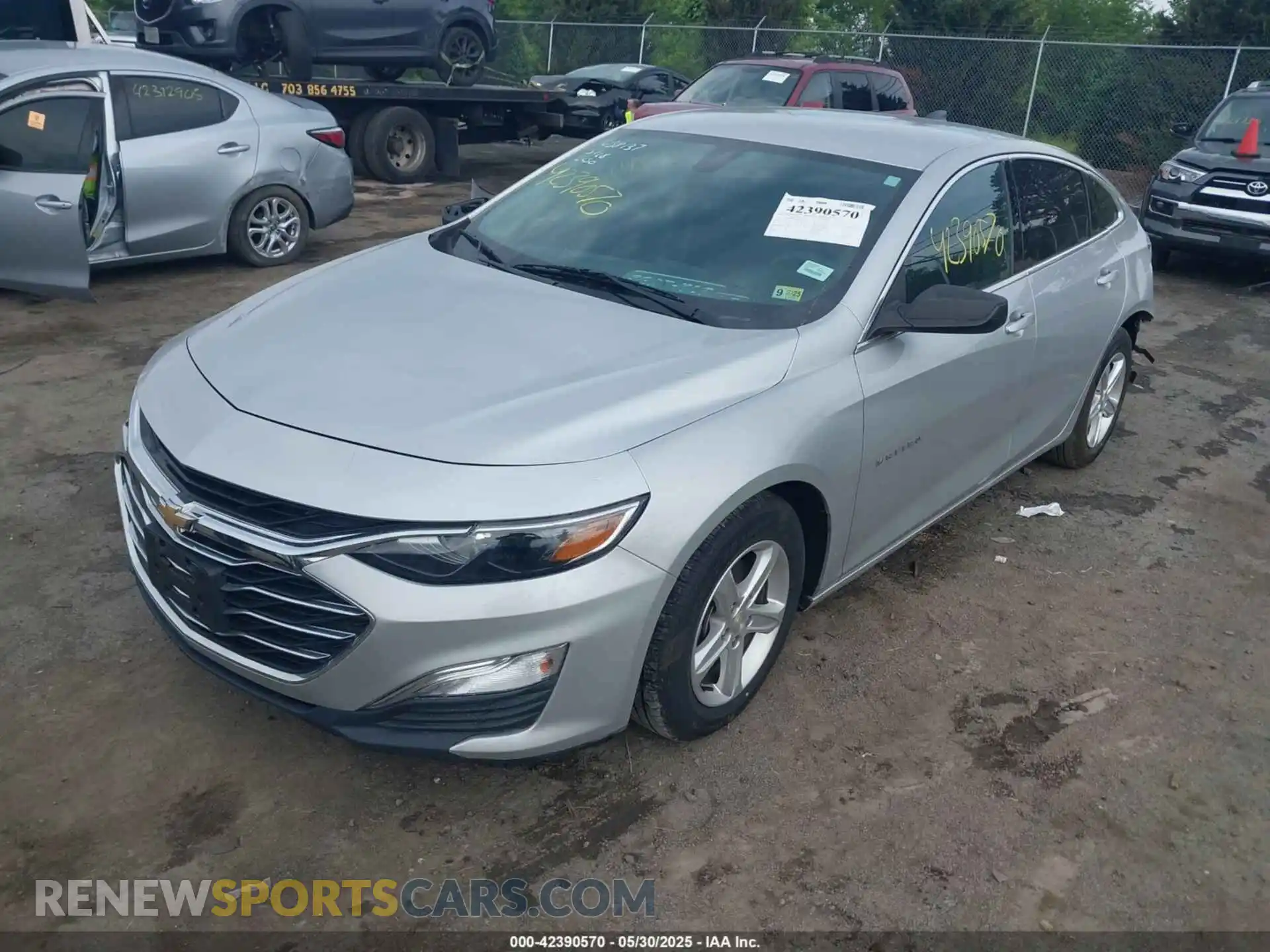 2 Photograph of a damaged car 1G1ZC5ST2MF084143 CHEVROLET MALIBU 2021