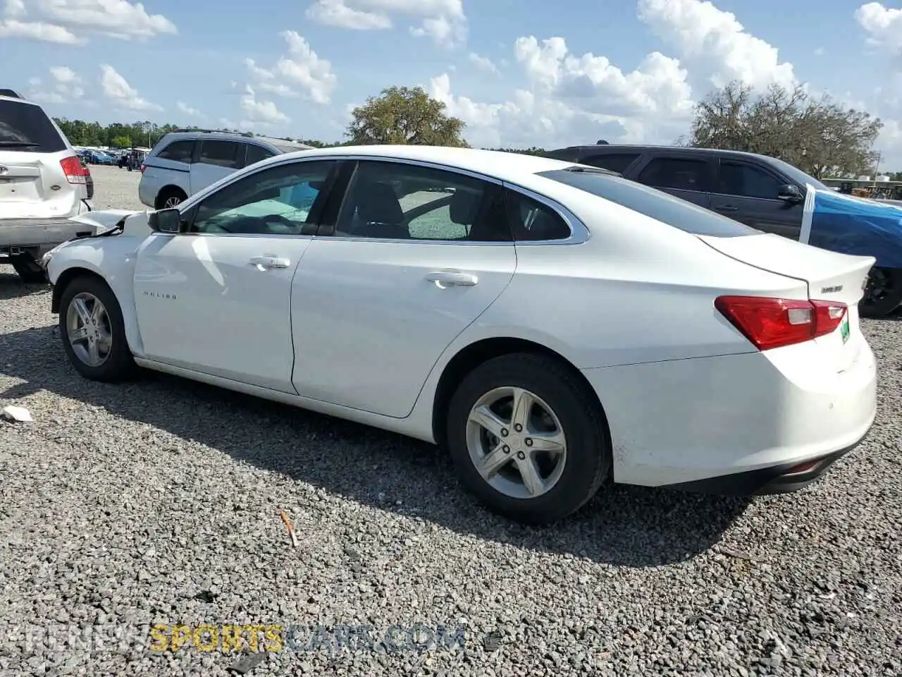 2 Photograph of a damaged car 1G1ZC5ST3MF087195 CHEVROLET MALIBU 2021