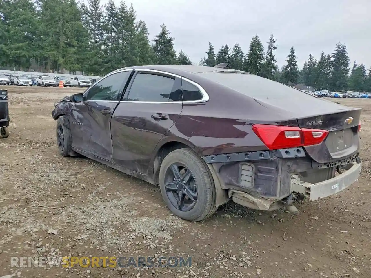 2 Photograph of a damaged car 1G1ZC5ST7MF083098 CHEVROLET MALIBU 2021