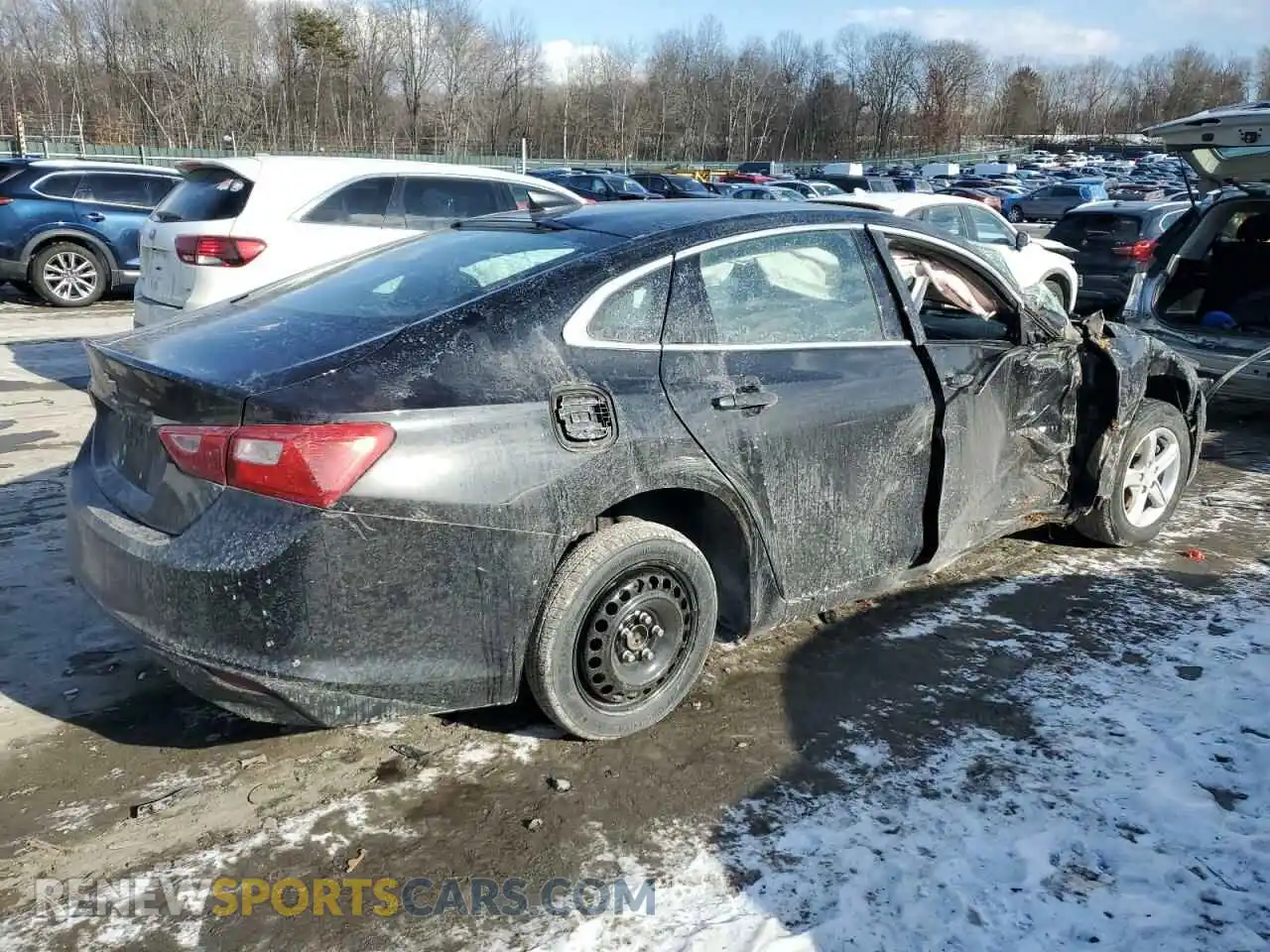 3 Photograph of a damaged car 1G1ZC5ST8MF033858 CHEVROLET MALIBU 2021