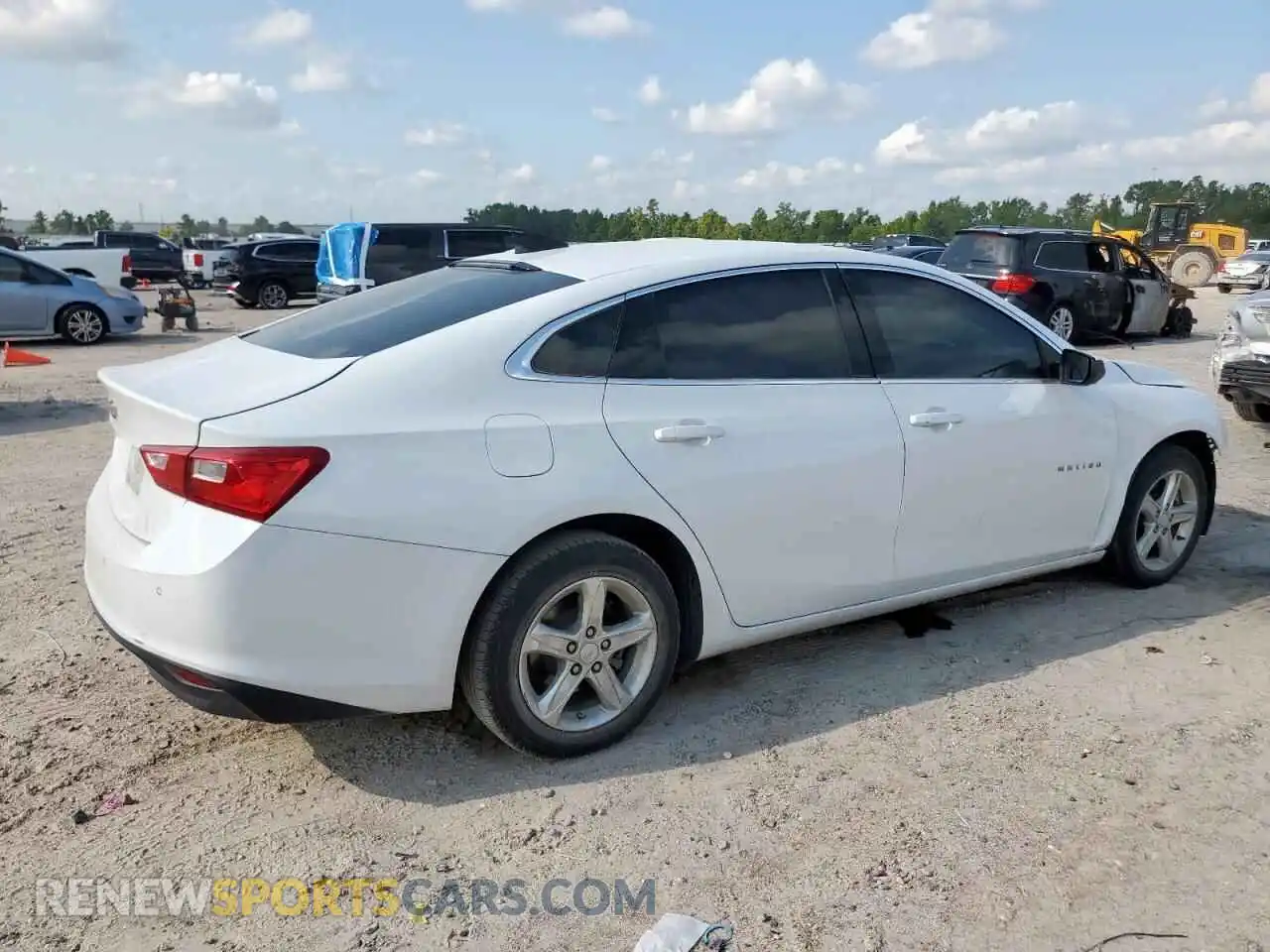 3 Photograph of a damaged car 1G1ZC5ST9MF085791 CHEVROLET MALIBU 2021