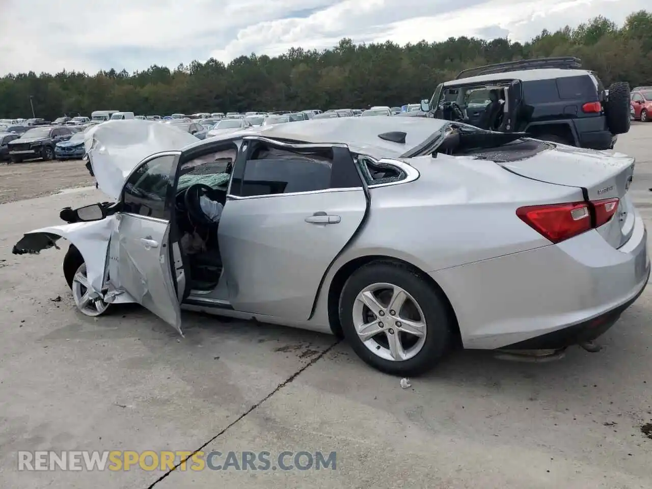 2 Photograph of a damaged car 1G1ZC5STXMF042058 CHEVROLET MALIBU 2021