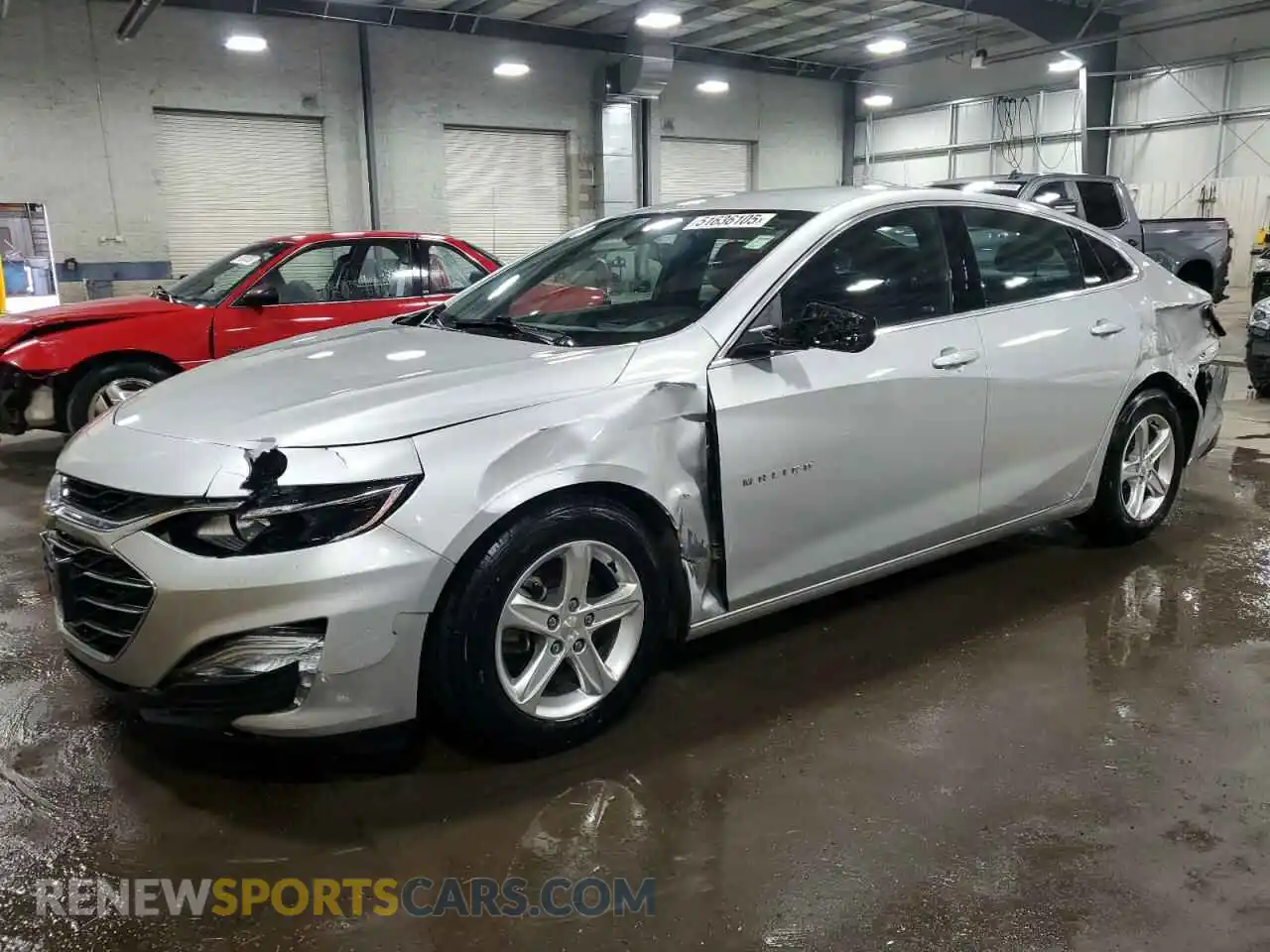 1 Photograph of a damaged car 1G1ZC5STXMF056963 CHEVROLET MALIBU 2021