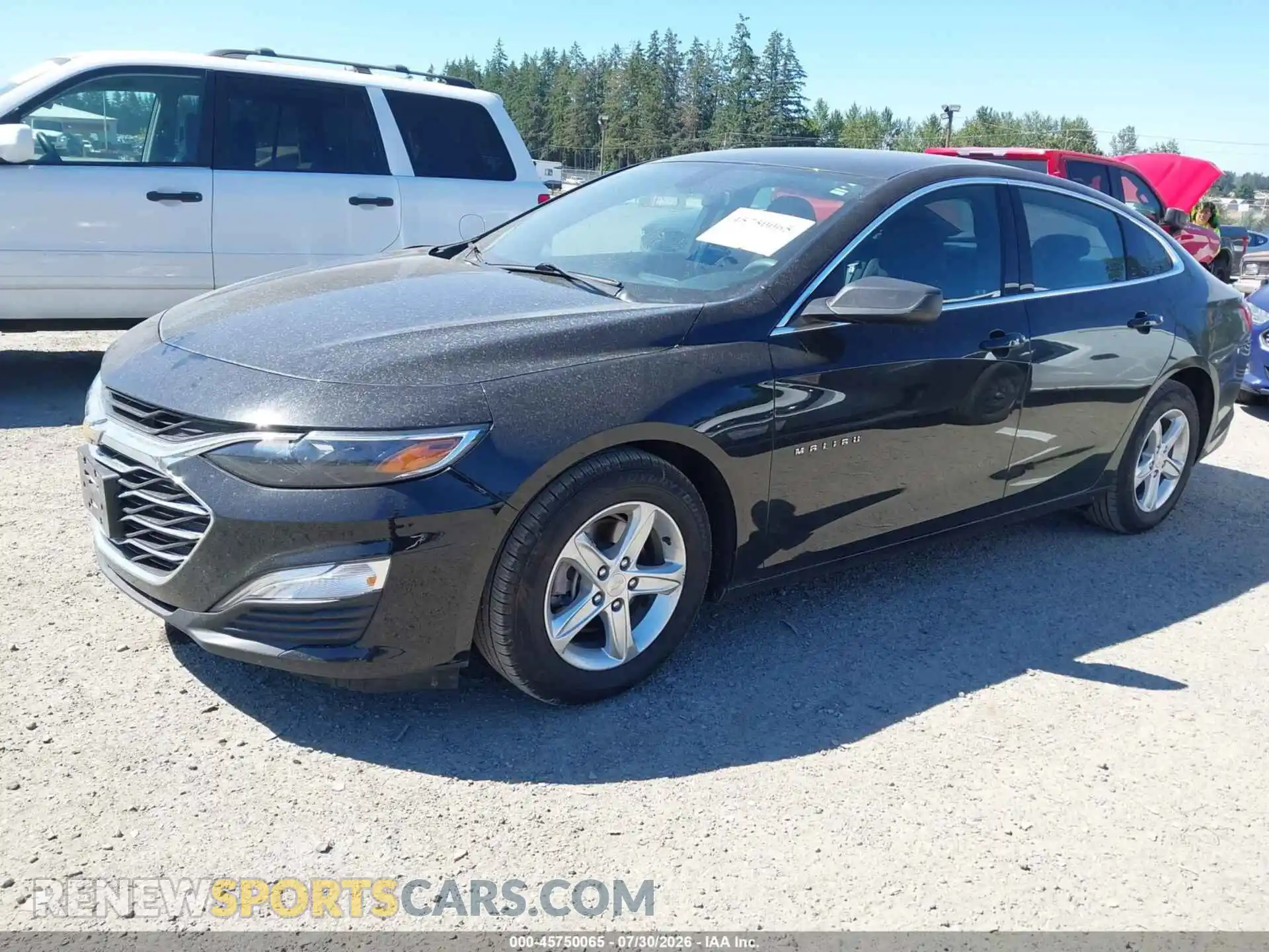 2 Photograph of a damaged car 1G1ZC5STXMF085153 CHEVROLET MALIBU 2021