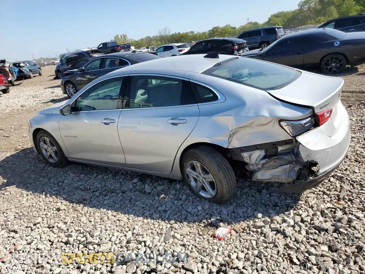 2 Photograph of a damaged car 1G1ZC5STXMF085413 CHEVROLET MALIBU 2021