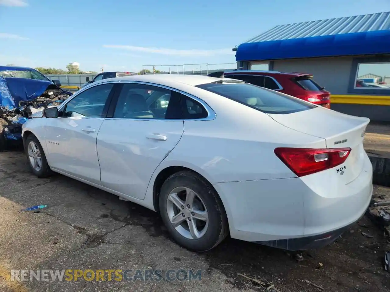 2 Photograph of a damaged car 1G1ZC5STXMF086139 CHEVROLET MALIBU 2021