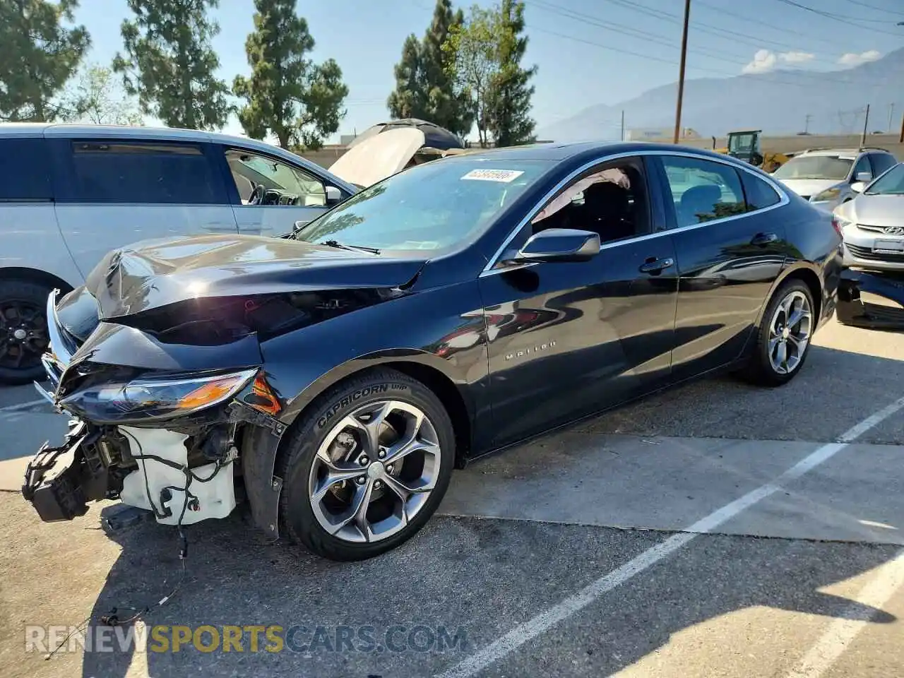 1 Фотография поврежденного автомобиля 1G1ZD5ST0MF077947 CHEVROLET MALIBU 2021