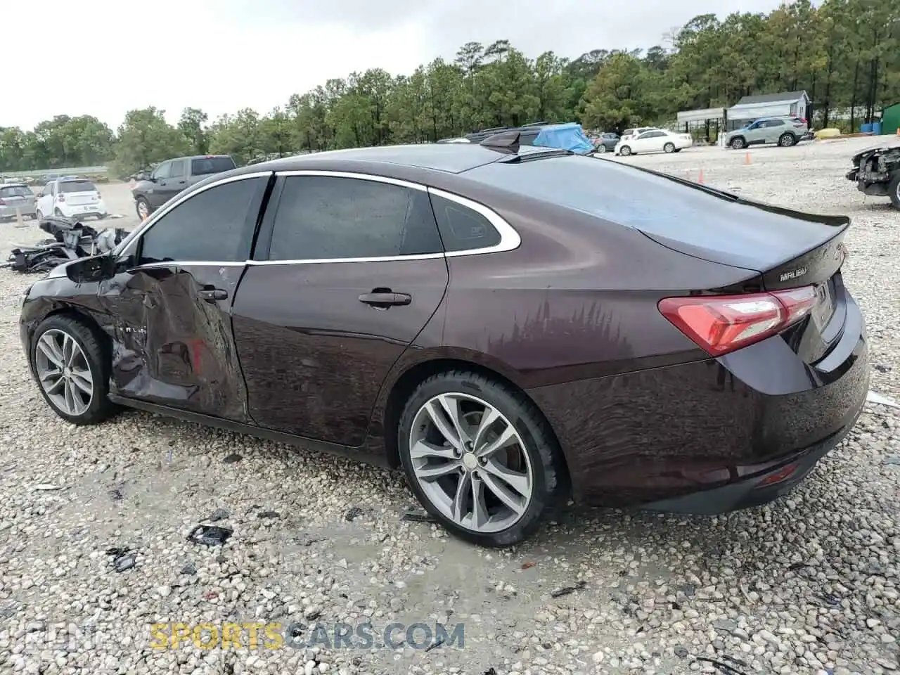 2 Photograph of a damaged car 1G1ZD5ST1MF005414 CHEVROLET MALIBU 2021