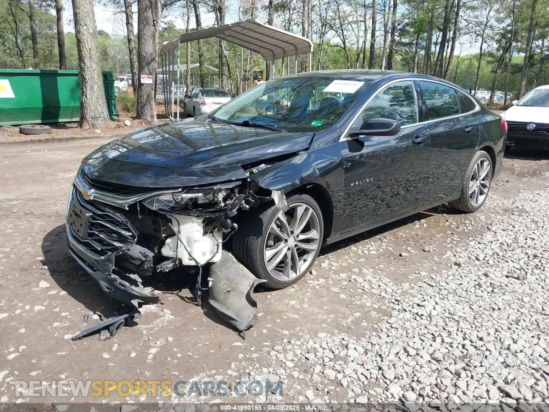 2 Photograph of a damaged car 1G1ZD5ST1MF008541 CHEVROLET MALIBU 2021