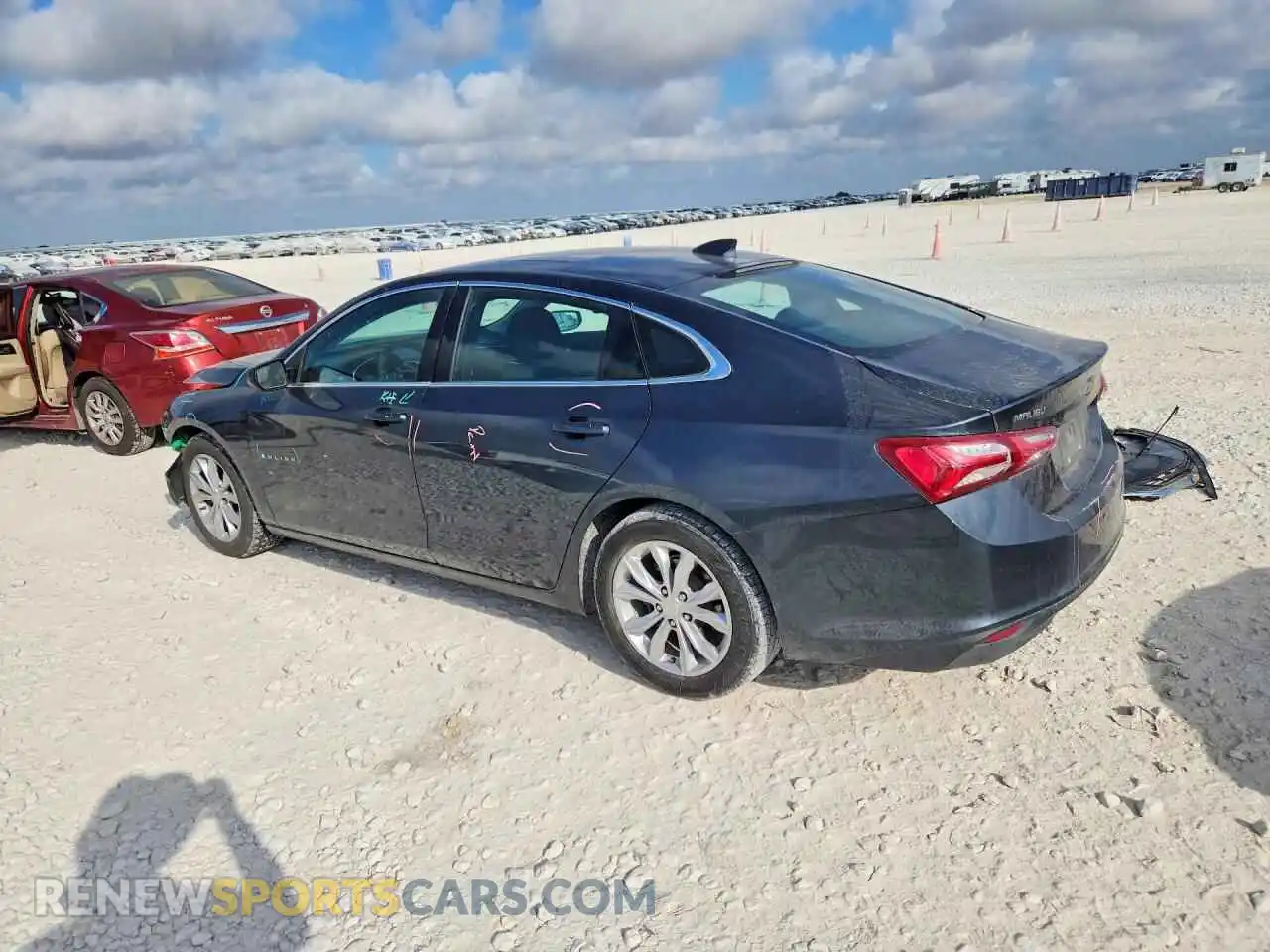 2 Photograph of a damaged car 1G1ZD5ST1MF028496 CHEVROLET MALIBU 2021