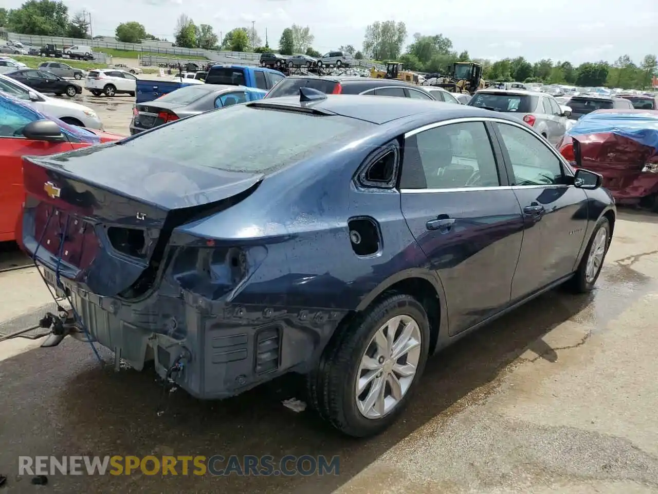 3 Photograph of a damaged car 1G1ZD5ST1MF034671 CHEVROLET MALIBU 2021