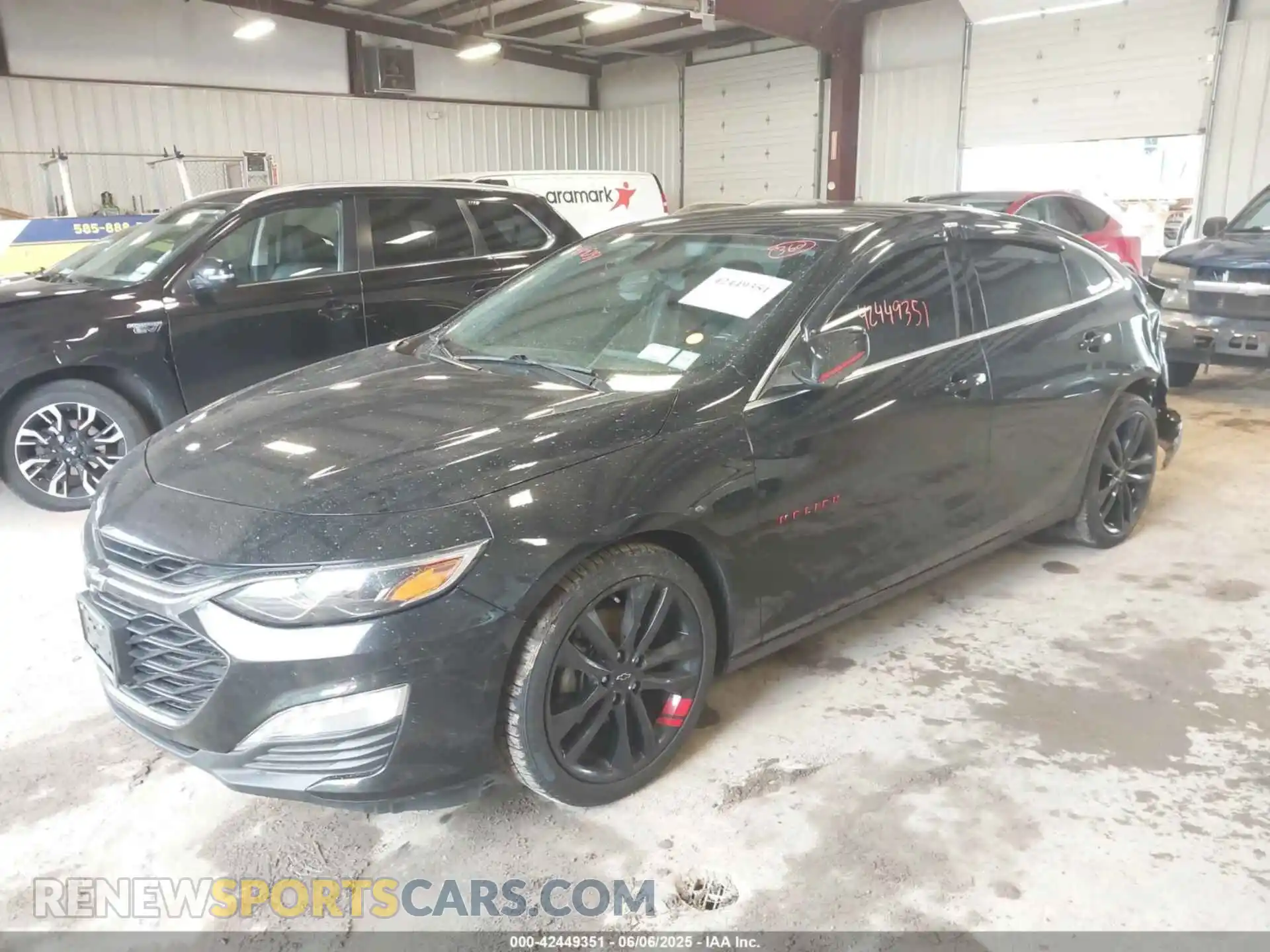 2 Photograph of a damaged car 1G1ZD5ST1MF058498 CHEVROLET MALIBU 2021