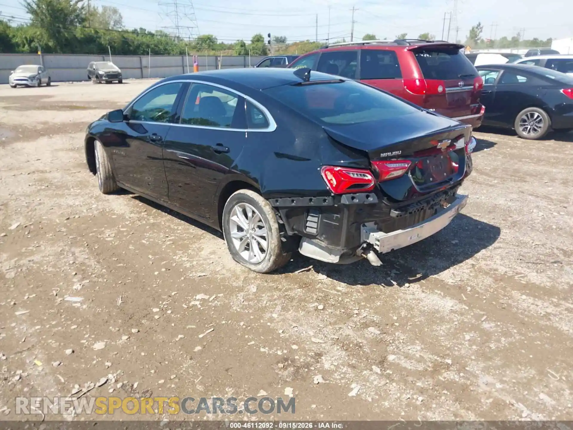 3 Photograph of a damaged car 1G1ZD5ST1MF083689 CHEVROLET MALIBU 2021