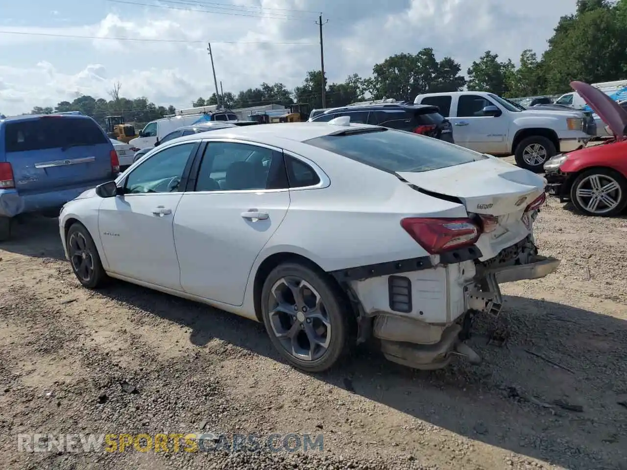 2 Фотография поврежденного автомобиля 1G1ZD5ST2MF016308 CHEVROLET MALIBU 2021