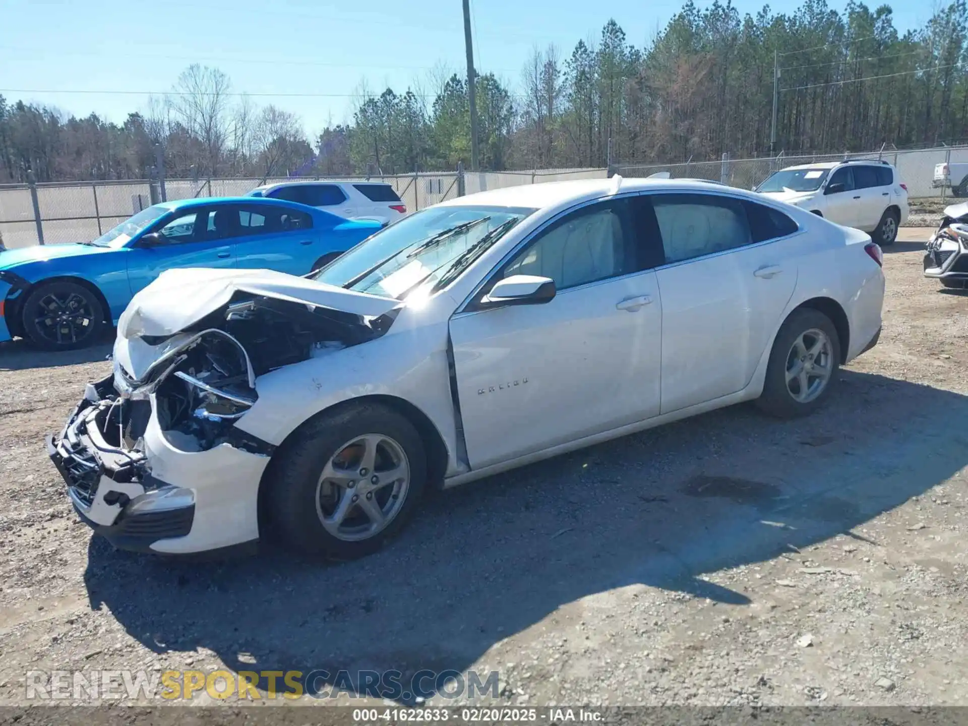2 Photograph of a damaged car 1G1ZD5ST2MF021993 CHEVROLET MALIBU 2021