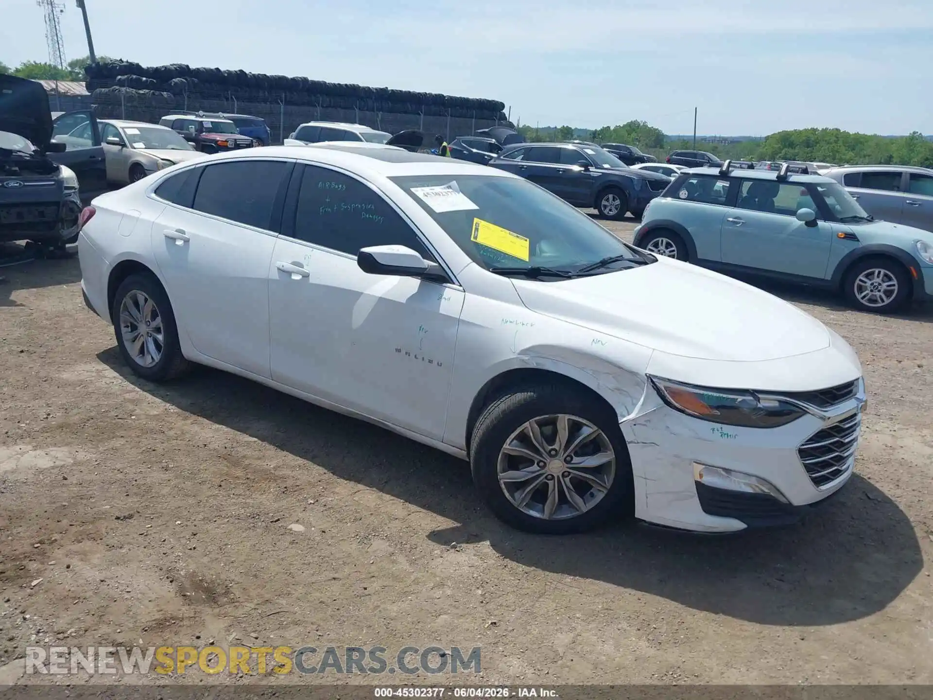 1 Photograph of a damaged car 1G1ZD5ST2MF030757 CHEVROLET MALIBU 2021