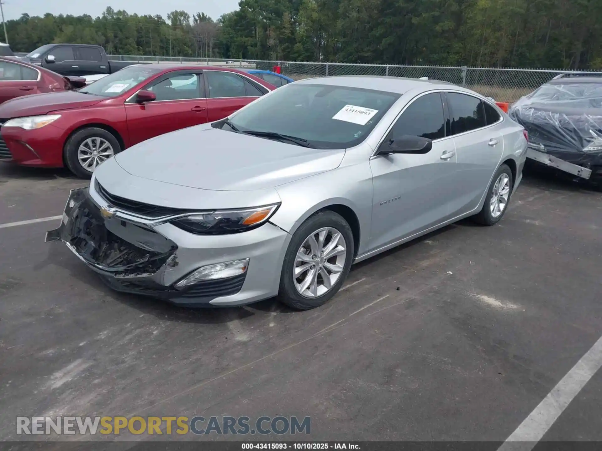 2 Photograph of a damaged car 1G1ZD5ST2MF072085 CHEVROLET MALIBU 2021